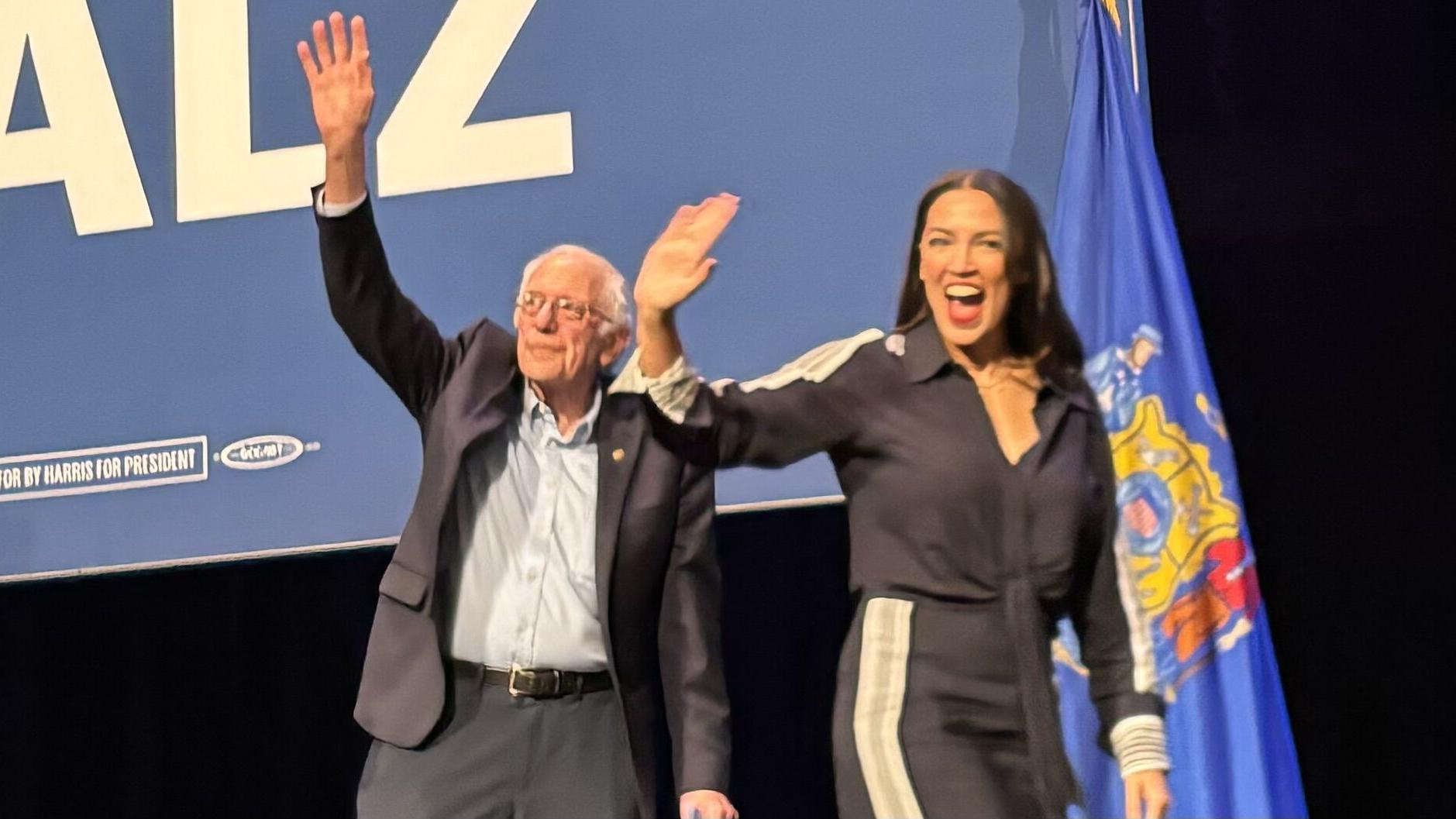 Bernie Sanders and AOC fire up supporters in Madison